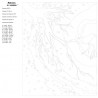 Раскладка Первый снег Раскраска картина по номерам на холсте  RA216