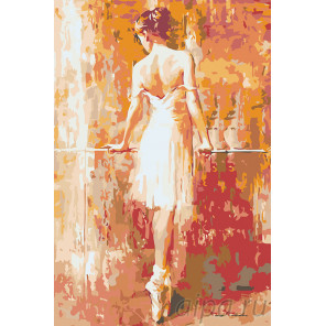  Тонкий стан балерины Раскраска картина по номерам на холсте RA235
