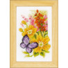 Цветы и бабочки Набор для вышивания триптиха VERVACO PN-0155954