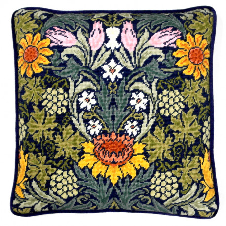  Подсолнухи. Уильям Моррис Набор для вышивания подушки Bothy Threads TAC4