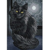 Раскладка Черная кошка Алмазная вышивка (мозаика) Гранни