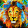  Цветной лев Алмазная мозаика вышивка Painting Diamond UС117