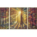 Осенний лес Триптих Раскраска по номерам Schipper (Германия)