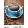 Сложность и количество цветов Чашка ароматного кофе Раскраска картина по номерам на холсте МСА150