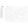 Контрольный лист Bellagio (художник Говард Беренс) Раскраска по номерам акриловыми красками на холсте Живопись по номерам