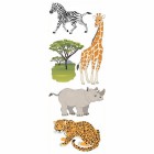 Животные сафари, Джоли 3D Стикеры для скрапбукинга, кардмейкинга Ek Success