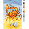 Макет Краб коллеционер Раскраска картина по номерам на холсте KTMK-CancerSighn02-80x120