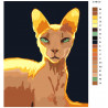 Макет Египетская кошка Раскраска картина по номерам на холсте Z-AB135-80x100