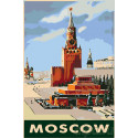Москва Раскраска картина по номерам на холсте
