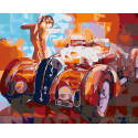 Ретро-автомобиль Раскраска картина по номерам на холсте