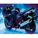 Мотоцикл в сумерках Раскраска по номерам на холсте Живопись по номерам