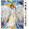 Раскладка Печальный ангел Раскраска по номерам на холсте Живопись по номерам KTMK-281361