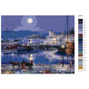 Раскладка Лунная ночь Раскраска картина по номерам на холсте KTMK-55929