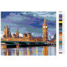 Раскладка Лондонский пейзаж Раскраска по номерам на холсте Живопись по номерам KTMK-78282