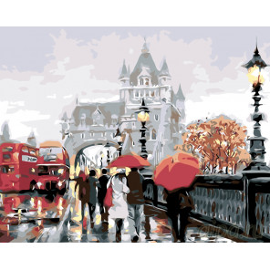  Прогулка по Лондону Раскраска картина по номерам на холсте  KTMK-22495