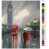 схема Непогода в Лондоне Раскраска по номерам на холсте Живопись по номерам