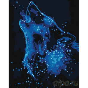 раскладка Звездный волк Раскраска картина по номерам на холсте