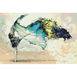  Воздушный танец Раскраска картина по номерам на холсте RO112