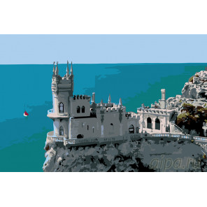  Крымский замок Раскраска по номерам на холсте Живопись по номерам KTMK-CH50