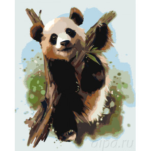  Малыш панда Раскраска по номерам на холсте Живопись по номерам Z-AB50