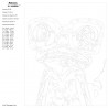 Контрольный лист Умный лягушонок Раскраска картина по номерам на холсте PA168