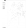 Контрольный лист Красная кошка Раскраска картина по номерам на холсте A600