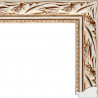 Kleopatra (белый) Рамка багетная для картины на подрамнике и на картоне
