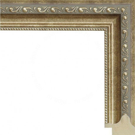 Завитки с широкой декоративной полоской Рамка для картины на картоне N138