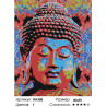 Сложность и количество цветов Радужный Будда Раскраска картина по номерам на холсте RA308