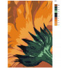 Макет Солнечный цветок Раскраска картина по номерам на холсте F68