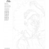 Контрольный лист Мулатка Раскраска картина по номерам на холсте RO139-100x150