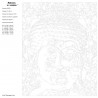 Контрольный лист Радужный Будда Раскраска картина по номерам на холсте RA308-100x125