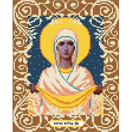  Богородица Покрова Ткань с рисунком Божья коровка 0037