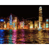  Ночной Гонконг Раскраска по номерам на холсте Z-GX7256