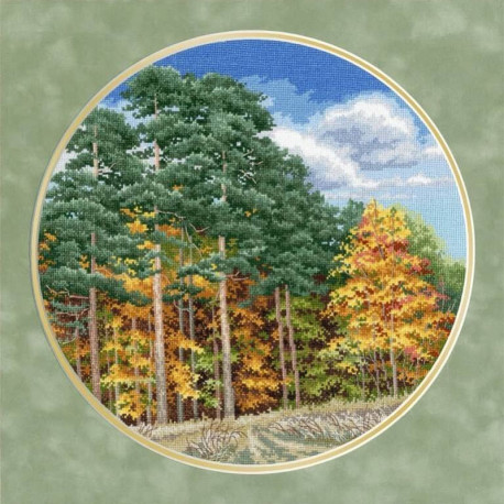  Осенний лес Набор для вышивания Золотое Руно ВМ-032