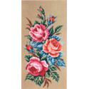 Розы Канва жесткая с рисунком для вышивки Gobelin L