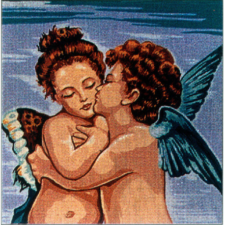 Ангельский поцелуй Канва жесткая с рисунком для вышивки Gobelin L