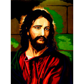 Иисус Канва жесткая с рисунком для вышивки Gobelin L