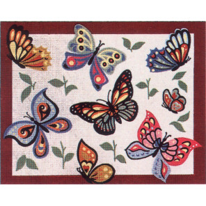 Бабочки Канва жесткая с рисунком для вышивки Gobelin L