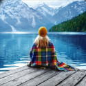 Девушка у озера Алмазная вышивка мозаика