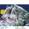 Сложность и количество цветов Ночные волки Алмазная мозаика вышивка на подрамнике EF573