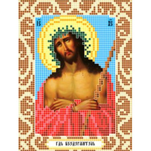  Иисус в терновом венце Ткань для вышивания с нанесенным рисунком Божья коровка 0071