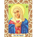  Богородица Умиление Ткань для вышивания с нанесенным рисунком Божья коровка 0074