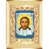 Пример оформления в рамку Спас Нерукотворный Ткань для вышивания с нанесенным рисунком Божья коровка 0076