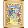 Пример оформления в рамку Святое семейство Ткань для вышивания с нанесенным рисунком Божья коровка 0095