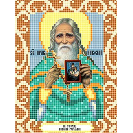  Святой Николай Гурьянов Ткань для вышивания с нанесенным рисунком Божья коровка 0100