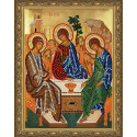 Святая Троица Картина 5D алмазная мозаика с нанесенной рамкой