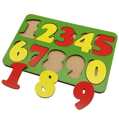  Цифры 10 знаков Игра развивающая деревянная 6101091