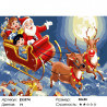 Сложность и количество цветов Дед Мороз в оленьей упряжке Раскраска картина по номерам на холсте EX5974