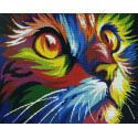 Радужный кот Алмазная мозаика вышивка Painting Diamond